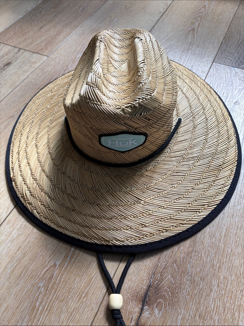 Huk Straw Fishing Hat Fish Wide Brim Beach Sun Hat One Size Set Sail